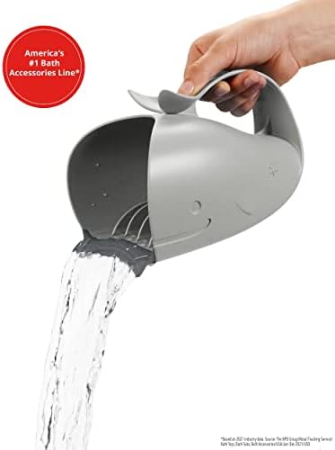 Skip Hop Baby Bath Rinse Cup MOBY Tear-free Waterfall Rinser Grey Age 0+