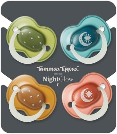 Tommee Tippee NightGlow Pacifier, 18-36 Months, Silicone, Pack of 4