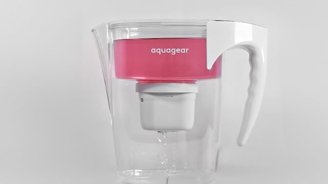 Aquagear Pitcher Replacement Water Filter – Lead, Chlorine, PFAS, Microplastics, VOCs Filter - Filter Media Made in USA