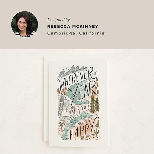 Minted | Birthday Greeting Card, 5x7 w/Envelope | Where the Year Leads