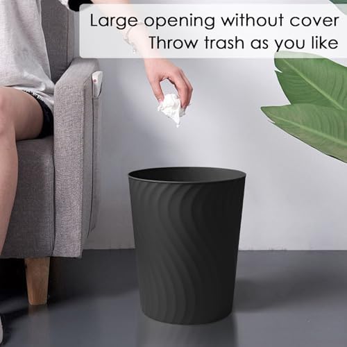 YGJT Small Trash Can, 3 Pack 1.8 Gallons Bathroom Trash Can with Trash Bags