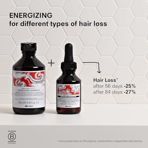 Davines Naturaltech ENERGIZING Shampoo Gentle Cleansing And Protection for Fragile Or Thinning Hair, Revitalize And Energize The Scalp