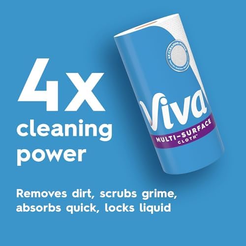 Viva Multi-Surface Cloth Paper Towels, 12 Triple Rolls, 165 Sheets per Roll