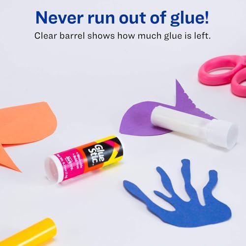 Avery Glue Stic, White, 7.4 Grams, 0.26 oz, 3 Glue Sticks