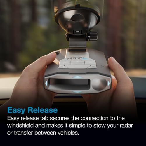 Escort Original Radar Detector EZ Mag Mount, Redline 360c, MAX 3