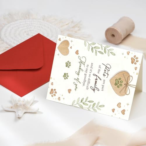 Pet Sympathy Card, Pet Loss Card for Dog Cat