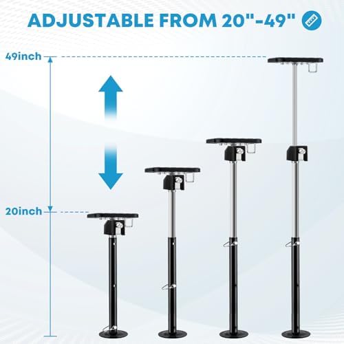 Kohree RV Slide Out Supports Jack, with Flat Top Support Block, Set of 2