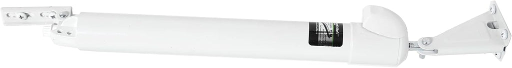 Touch 'n Hold Smooth Door Closer - Single Kit (White) - Standard-Duty Door Closer with Touch-Button Hold Open Feature & Smooth Closing Motion – for (Medium & Lightweight) Storm, Screen Doors.