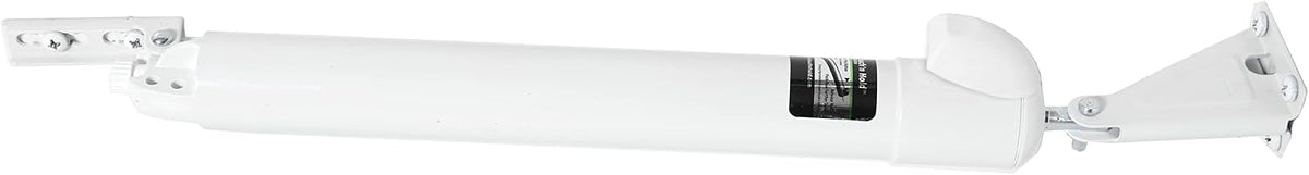 Touch 'n Hold Smooth Door Closer - Single Kit (White) - Standard-Duty Door Closer with Touch-Button Hold Open Feature & Smooth Closing Motion – for (Medium & Lightweight) Storm, Screen Doors.