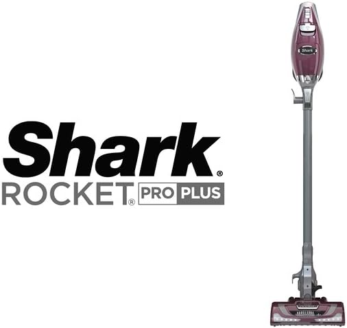 Shark Rocket Pet Plus Corded Stick Vacuum, XL Cup, Bordeaux/Silver, HV322