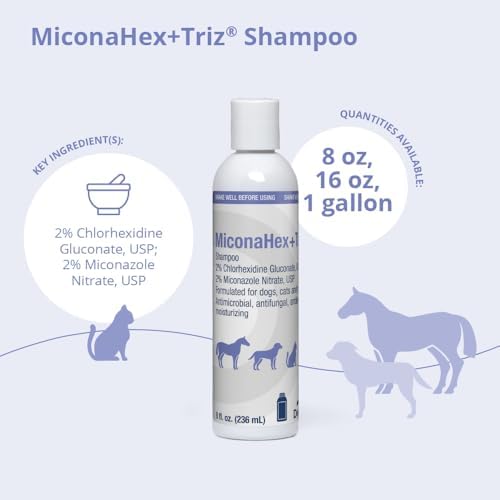 MiconaHex+Triz Shampoo for Dogs, Cats and Horses, 8 oz