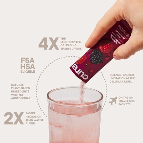 Cure Hydration - Electrolyte Drink Powder Berry Pomegranate 14 Packets