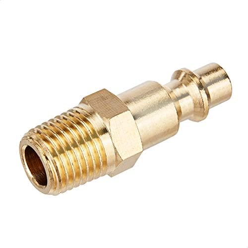 Amazon Basics Quick Connect Brass Air Coupler and Plug Kit, 1/4-Inch NPT Fittings, Air Compressor Accessories, 14 Count