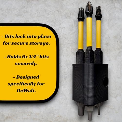 BT//FX Drill Bit Holder - DeWalt, Cordless Tools, Impact Drivers, Accessories, Replace Magnetic…