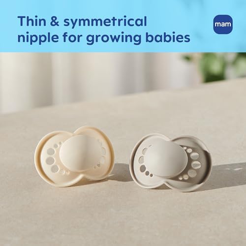 MAM Original Baby Pacifier 6-16 Mths, Skin Soft Silicone Nipple, 4 Pack