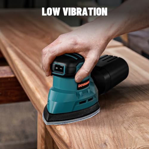 DOVAMAN 130W Detail Sander, 12000RPM Palm Sander Tool