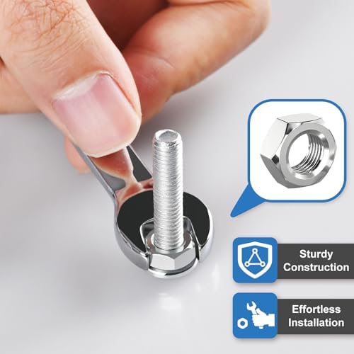 121PCS Nuts and Bolts Assortment Kit, M4 M5 M6 Phillips Head Machine Screws Assorted Set with Storage Case, Small Metric Bolts Nuts and Flat Washers Kit