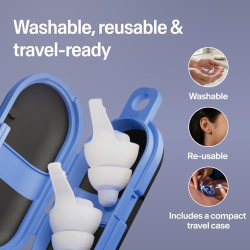 Alpine SleepDeep Reusable Earplugs for Sleeping | Earbuds for Side Sleepers
