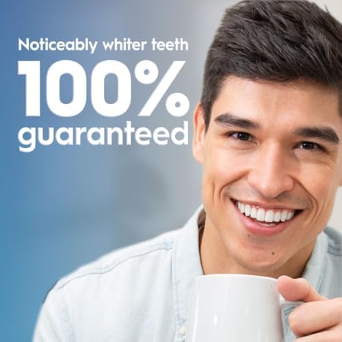 Crest 3D Whitestrips Sensitive & Gentle + LED Light – Teeth Whitening Kit, 1 Light + 14 Treatments, Each with 1 Upper/1Lower, 28 Strips – Crest 3DWhite Teeth Whitening Strips