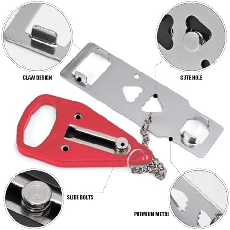 Portable Door Lock, Door Lock Self-Defense Security Device