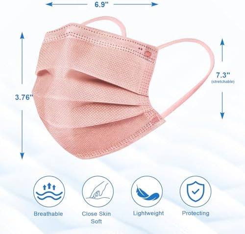 ZIYE 100 Pcs Non-medical Disposable Face Masks