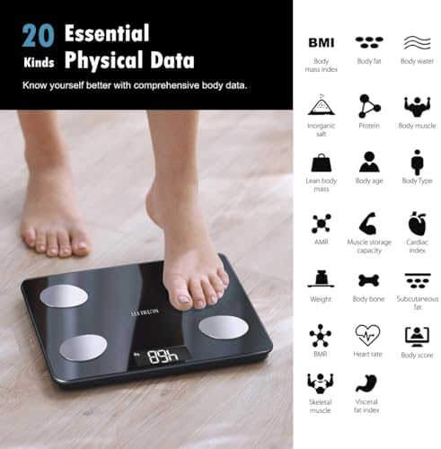 NUTRI FIT Digital Smart Scale for Body Weight Composition Analyzer Sync App