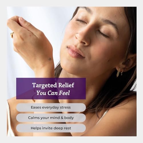 Silk Road Organic Lavender Essential Oil Calming Roll-On, USDA Certified