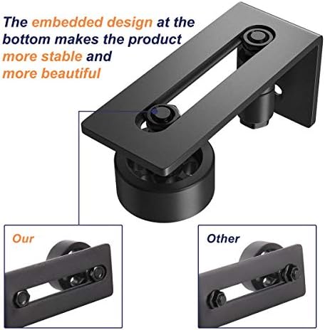 SMARTSTANDARD Sliding Barn Door Floor Guide for Bottom Adjustable Roller