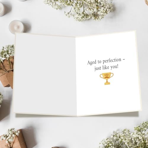 FANCYLUCKY Funny Birthday Card Gift for Dad from Son Daughter