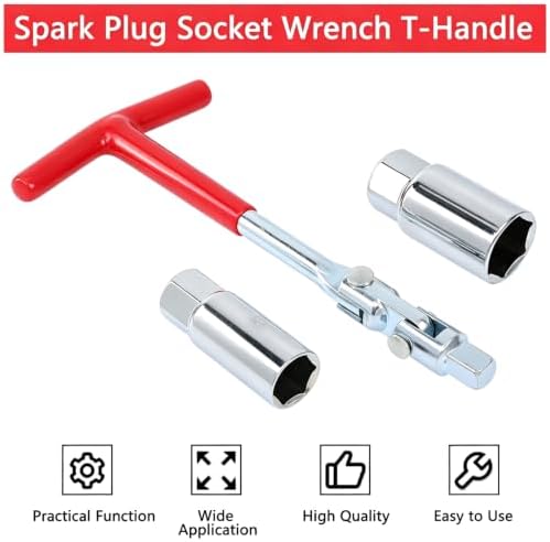 Spark Plug Socket Wrench T-Handle 5/8" (16mm) & 13/16" (21mm)