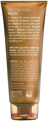 BRAZILIAN BLOWOUT Deep Conditioning Masque, Repair, Hydrate & Smooth, 8 oz