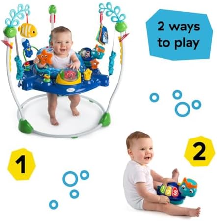 Baby Einstein Neptune's Ocean Discovery Activity Baby Jumper Activity Center, Ages 6 Months +, Max Weight 25 lbs., Unisex