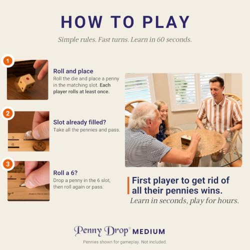 Creative Crafthouse Penny Drop Size Medium from Fun Family or bar Game