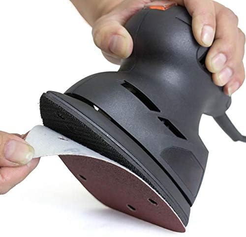 Coceca Mouse Detail Sander Sandpaper Sanding Paper Assorted Sanding Pads 40 80 120 180 240 Grits (50pcs Mouse Sandpaper)