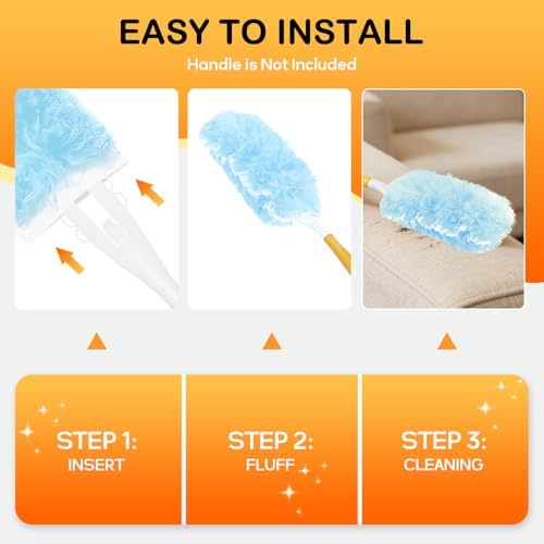 SetSail 25 Count Duster Refills Compatible with Swiffer Dusters, Blue