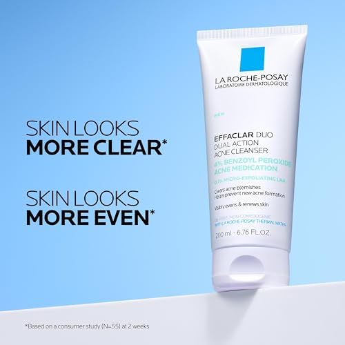 La Roche-Posay Effaclar Dual 4% Benzoyl Peroxide Acne Face Wash 6.76oz