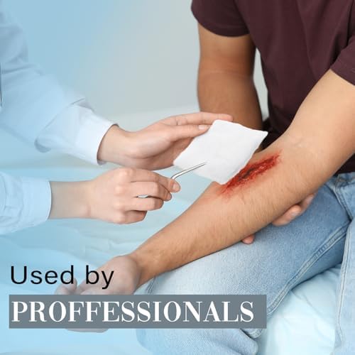 2 Pack White Cotton Rolls for Wound Care, Non-sterile Absorbent Soft Cotton