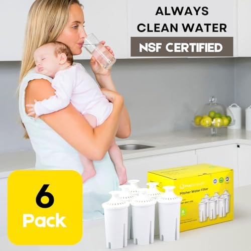 Max Strength Pro Water Filter Replacement for Brita® Pitchers & Dispensers