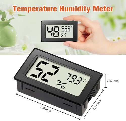 6 Pack Mini Hygrometer Indoor Humidity Meter, Digital Thermometer Monitor