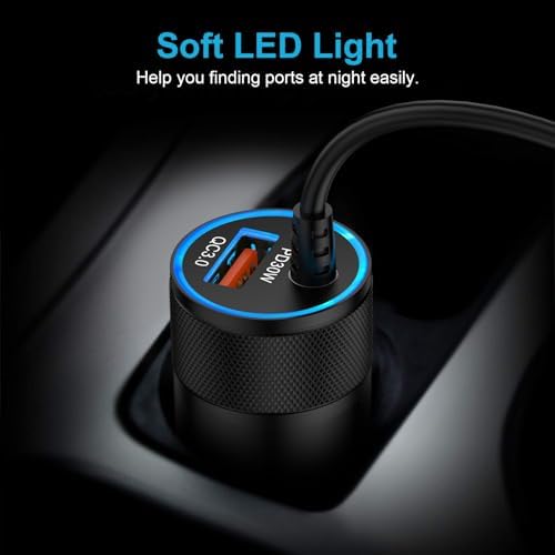 for iPhone 16e 17e 17 Pro Max Air, Fast Car Charger Adapter for iPhone 16