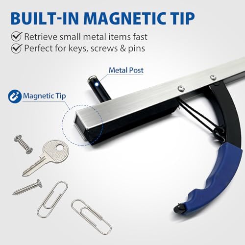 Blue Jay 32 Inch Reachers and Grabbers for Seniors, Long Pickup Tool 2-Pack
