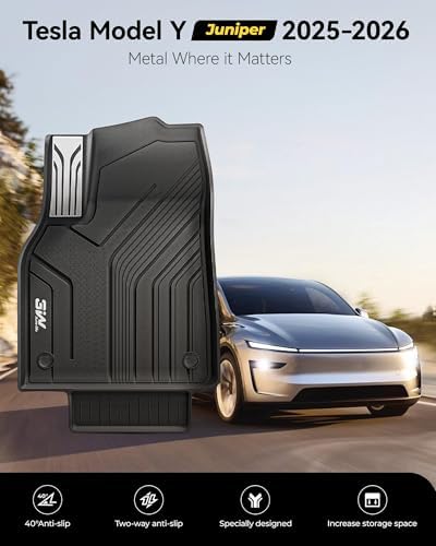 3W Tesla New Model Y Juniper 2025 2026 Floor Mats, Not for Standard
