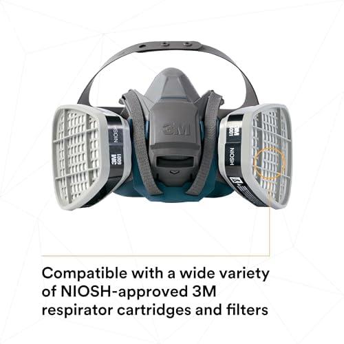 3M Rugged Comfort Quick Latch Half Facepiece Reusable Respirator