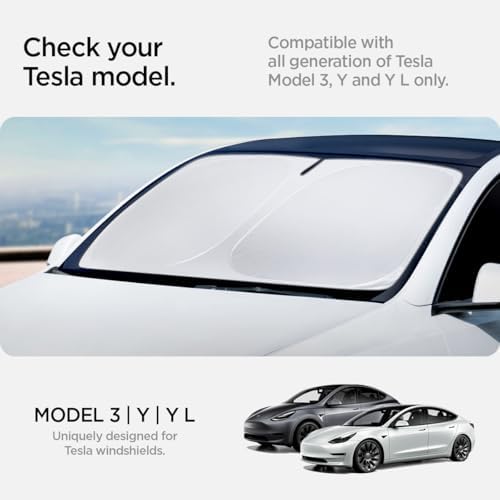 Spigen ZeroGap Windshield Sunshade for All Tesla Model Y & 3