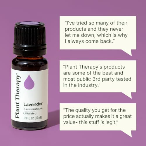 Plant Therapy Lavender Essential Oil, 10 mL (1/3 oz), 100% Pure & Undiluted