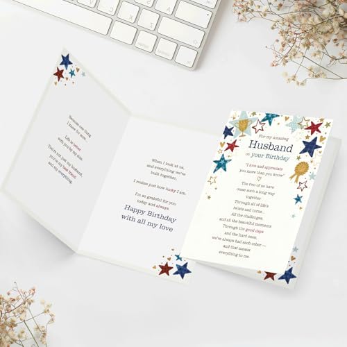 FANCYLUCKY Funny Birthday Card Gifts for Husband from Wife
