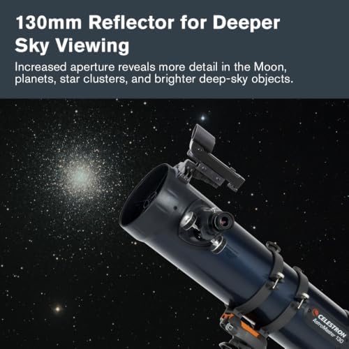 Celestron AstroMaster 130EQ Telescope for Deep-Sky Beginners