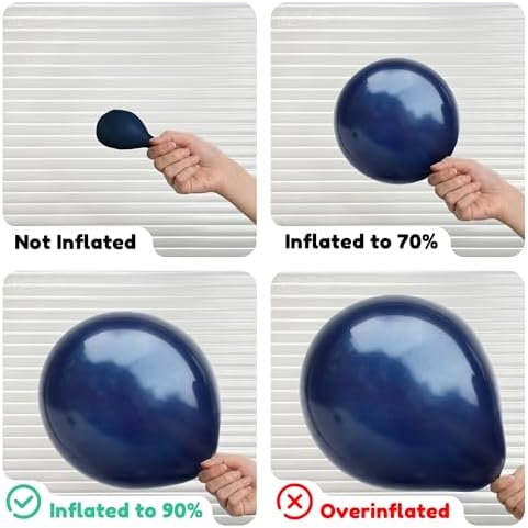 Blue Balloons, 60PCS 12inch Latex Party Balloons