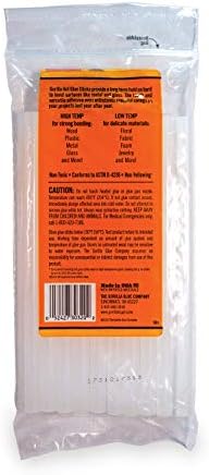 Gorilla Hot Glue Sticks, Clear, Full Size, 8" x 0.43", 20 Count