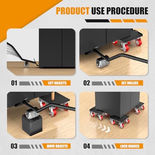 LOYAL TIGER Furniture Dolly, 1000LBS Furniture Movers with Wheels